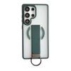 KEYSION Magnetic Phone Case for Samsung Galaxy S23 S24 25 Ultra Translucent Matte Silicone+PC Upright Kickstand Shockproof Back Cover