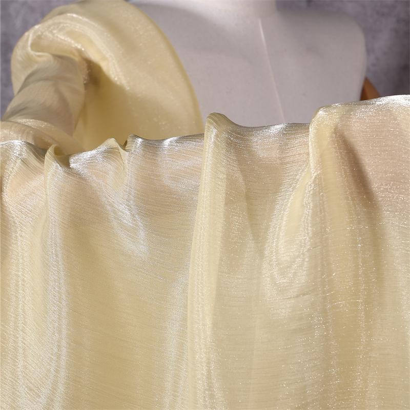 100x150cm Glitter Organza Fabric for Dress Skirt Shirt Clothing Diy Sewing Shiny Cloth Smooth Comfortable Textile