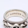 CHROME HEARTS 2000 925 Double Narrow Vine Band Ring Ring SilverUsed