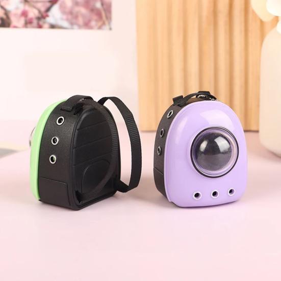 Mini Space Pack Doll House Miniature Doll Backpack for 1:12 Dolls Realistic Cat Puppy Backpacks Cute Pet Accessories