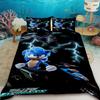 Duvet Cover Sonic Hedgehog Cartoon Bedding Set Comforter Cover with 2 Pillocase Bedroom Dormitory Best Gifts