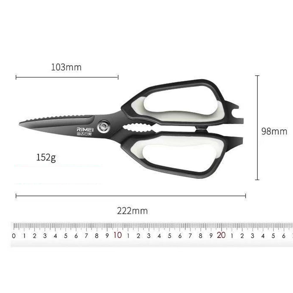 New Multifunctional Black Titanium Kitchen Scissors Powerful Chicken Bone Shears Home Kitchen tools for Cutting meat ,barbecue5