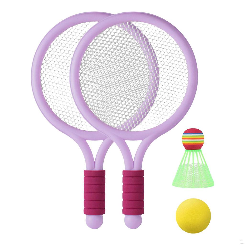 Tennis Rackets Set, Racquet with 1Pcs Balls, Badminton, for Children Outdoor and Indoor
