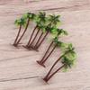 Pots Mini Leaf Fake Bonsai Craft Artificial Plants Coconut Palm Tree Miniature Micro Landscape