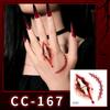 Nuovi Tatuaggi Impermeabili di Halloween Horror Cicatrice Faccia - Adesivi Trucco Opachi per Feste Festival