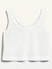Women's Cotton Crop Tank Top Sleeveless Loose Basic Cropped Top for Yoga Workout