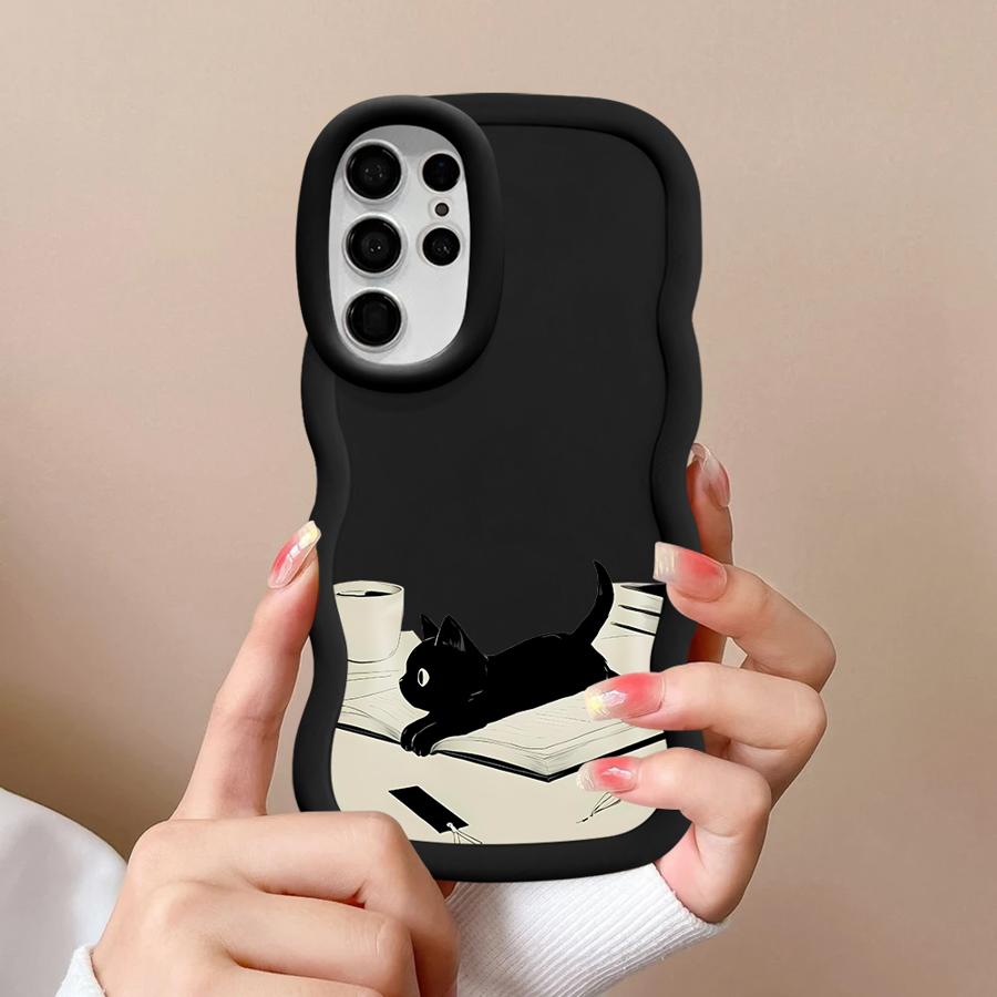Cute Cat Case for Samsung Galaxy S20 FE S21 S25 S24 A25 A26 S23 Plus S22 Ultra Soft Phone Cover A24 A54 A35 A34 A55 A36