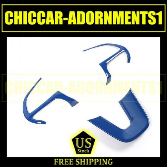 Синяя накладка на рамку рулевого колеса передней консоли для Dodge Challengercharger 15-20