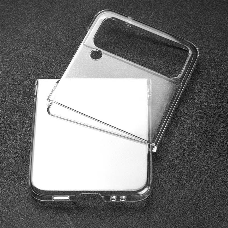 

For Samsung Galaxy Z Flip4 5G Clear Case Hard PC Full Protection Shockproof Anti-fall Cover A