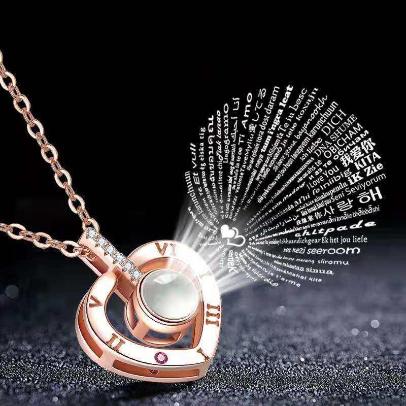 100 Languages Pendant Necklace 