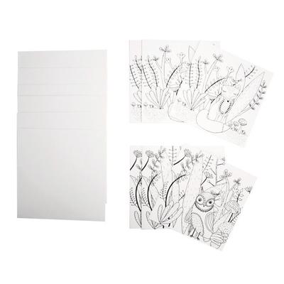 MégaCréa DIY - Coloring Card with Envelope Owl 13.5 Cm 6 Pieces