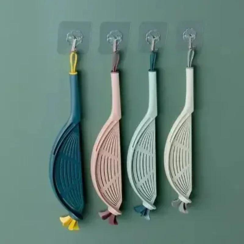 Kitchen Household Multifunctional Small Hole Long Handle Rice Washer That Does Not Harm Hands Filtering Draining Tools