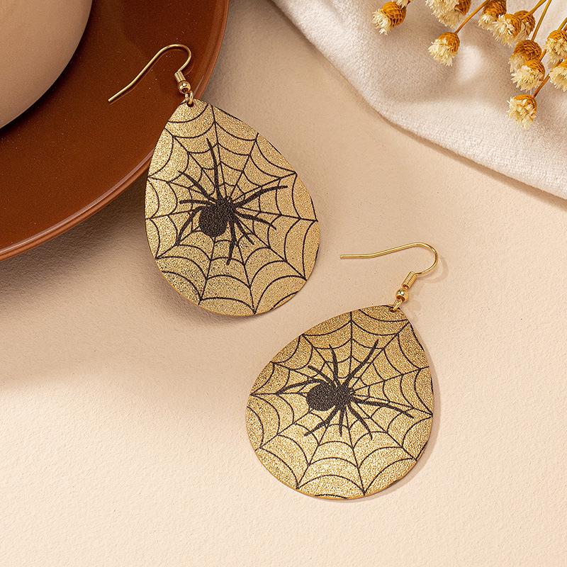 

Trendy Teardrop Earrings: Women s Creative Hip-Hop Spider Web Studs