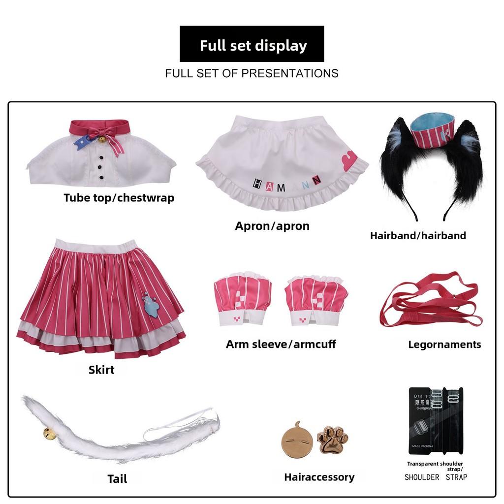 

Azur Lane Uss Hammann Cosplay Costume For Halloween Role Play With Polyester Fabric For Game Events S