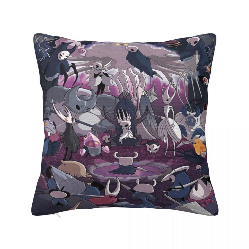 Hollow Knight Funny Games Printed Pillowcase Cushion Cover Pillow Covers Y2K Seat Decorations Square Multi-Size