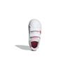 Adidas Neo GRAND COURT Low top Skateboard Shoes White Pink Infant And Toddler EF0115