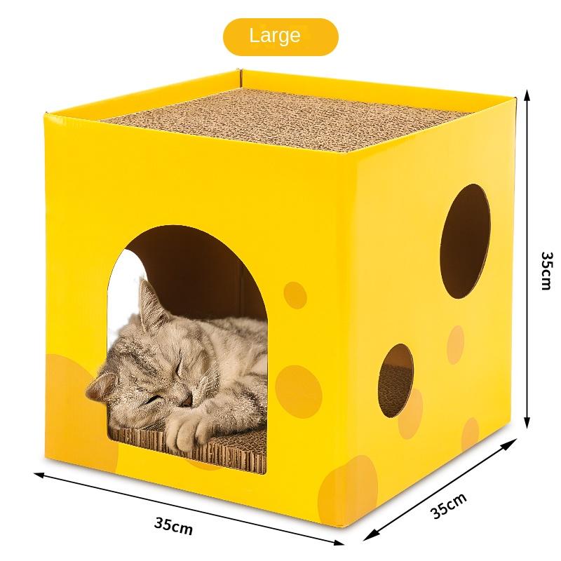 Creative Cat Scratching Board TV Cat Box Scratch Resistant Wear Resistant Three-dimensional Pet Toy Carton No Scraps Pet Habitat
