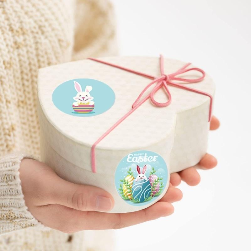 500pcs Happy Easter Sticker Decorative Stickers for Kids Spring Party Supplies