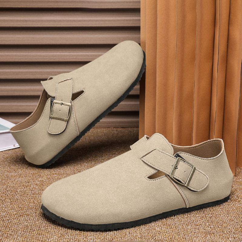 Pánské Birkenstocks 2025 podzim nové módní všestranné nazouvací boty Doudou prodyšné deodorantové nízké ležérní plátěné boty