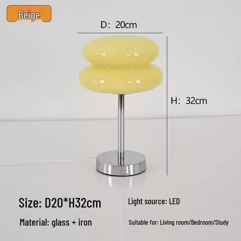 Bauhaus Minimalist Glass Table Lamp for Bedroom & Dining - Unique Gift