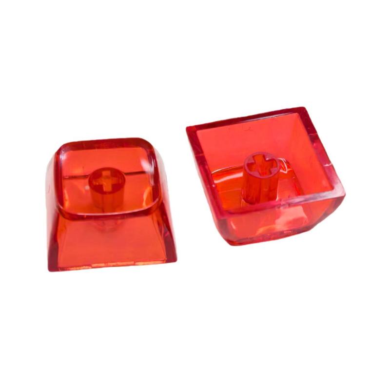 10Pcs Crystal Pc Xda Keycap Gamer Mechanical Keyboard Transparent Clear Key Caps Cross-Shaped Mechanical Keycaps one size