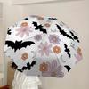 1pc Bat, Flower Automatic Umbrella Durable Iron Frame & Plastic Handle, Gift for Men & Women, Sturdy Construction yy250905190