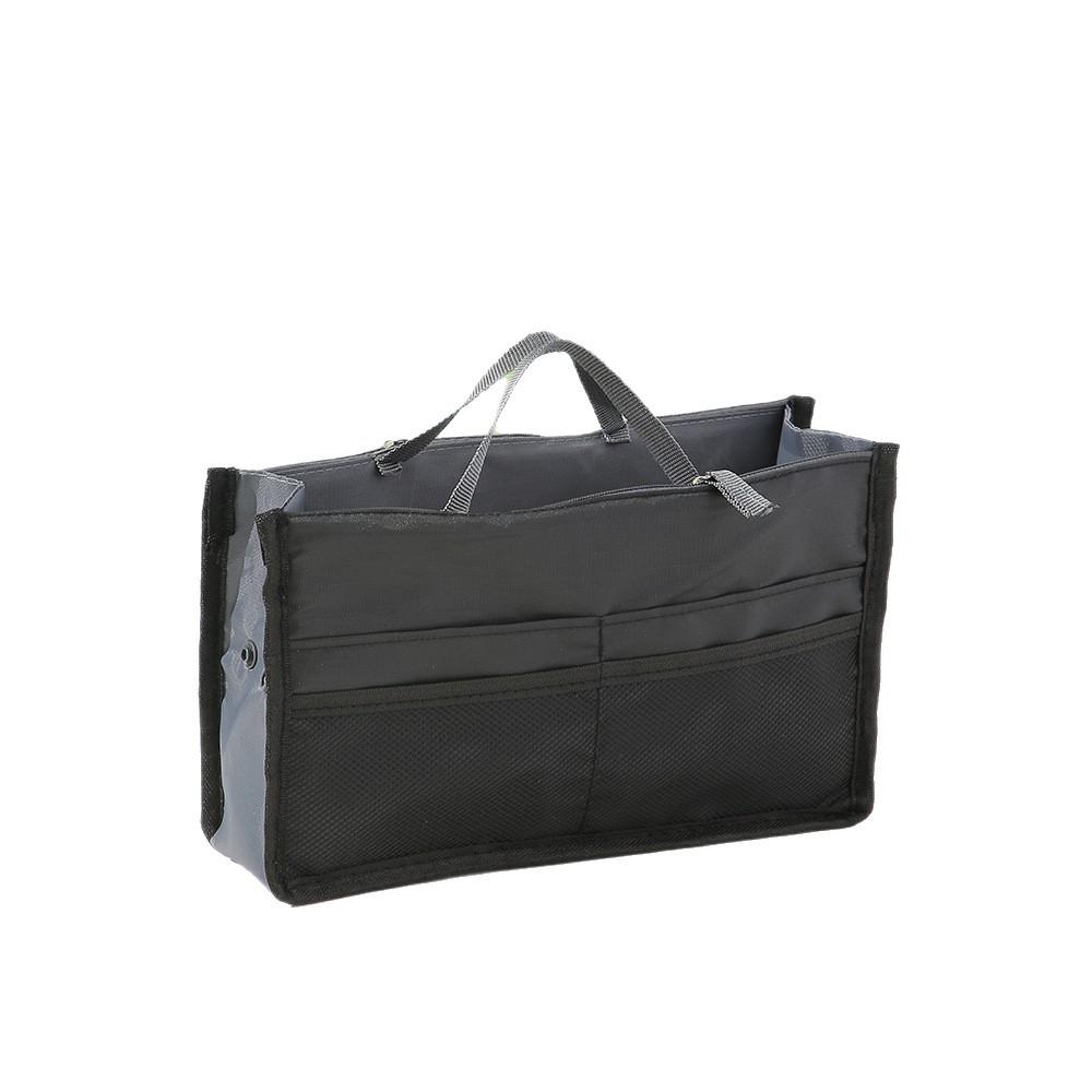 Large Capacity Portable Cosmetic Bag Double Zipper Travel Toiletry Organizer with Handle KTB