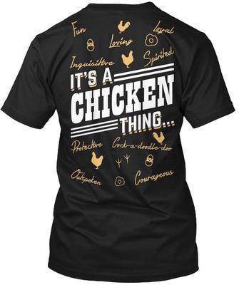 Hühner T-Shirt Hergestellt in den USA Größe S bis 5XL