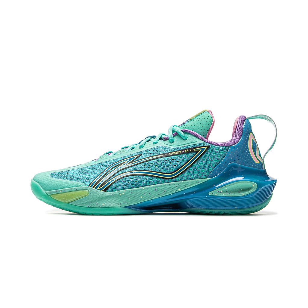 New LiNing Flash Strike 11 Anti Slip Wear Resistant Low Top Basketball Shoes Men's Green ABAV031-4