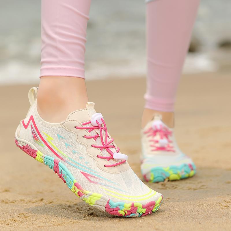 Barfuß Strandwatschuhe Unisex Rutschfest Schnelltrocknend Aqua-Sneaker Atmungsaktiv Wassersport-Schuhe zum Schnorcheln Surfen Rafting