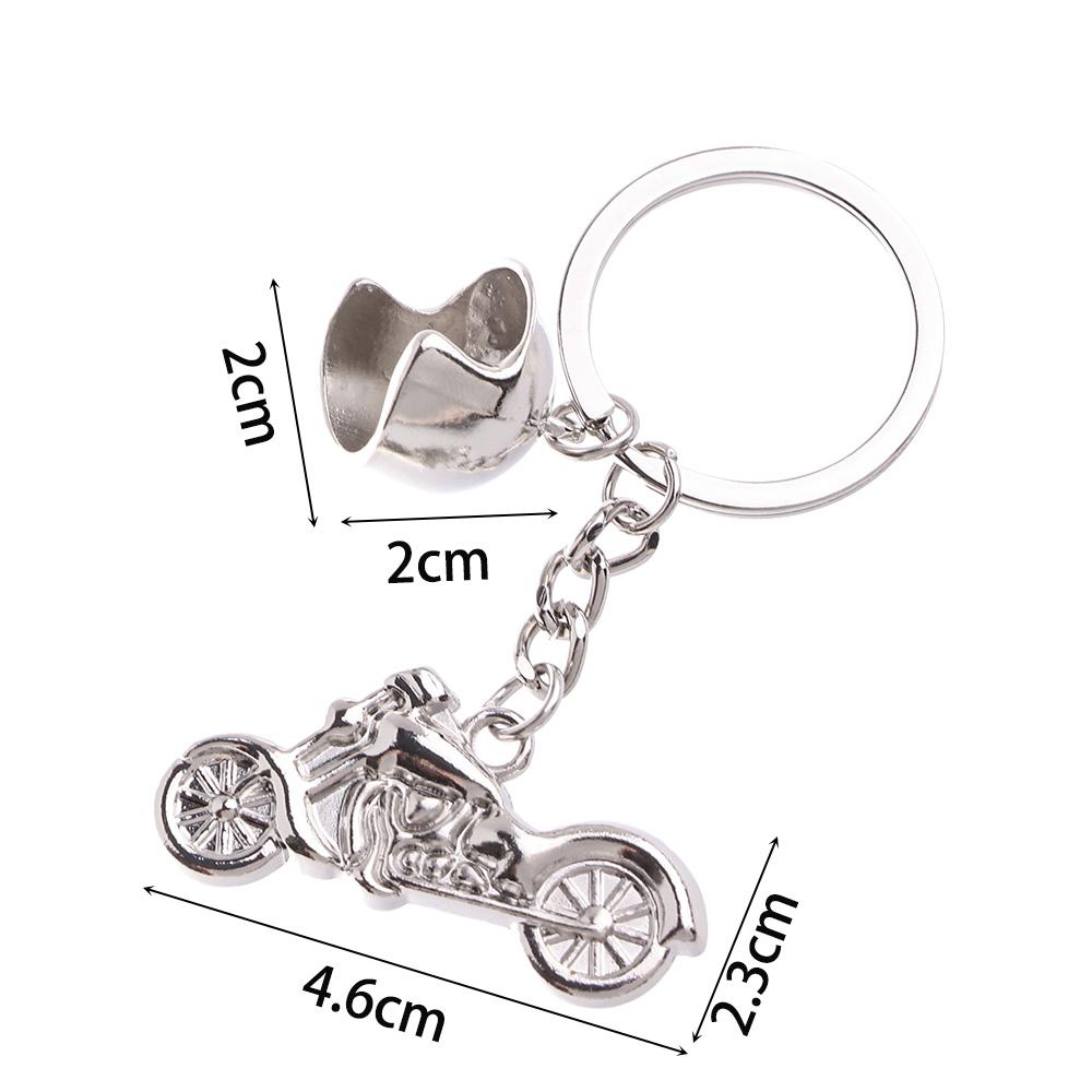 Key Rings Jewelry Smart Key Chain Motocross Motorcycle Helmet Key Rings Motor Keychain Metal