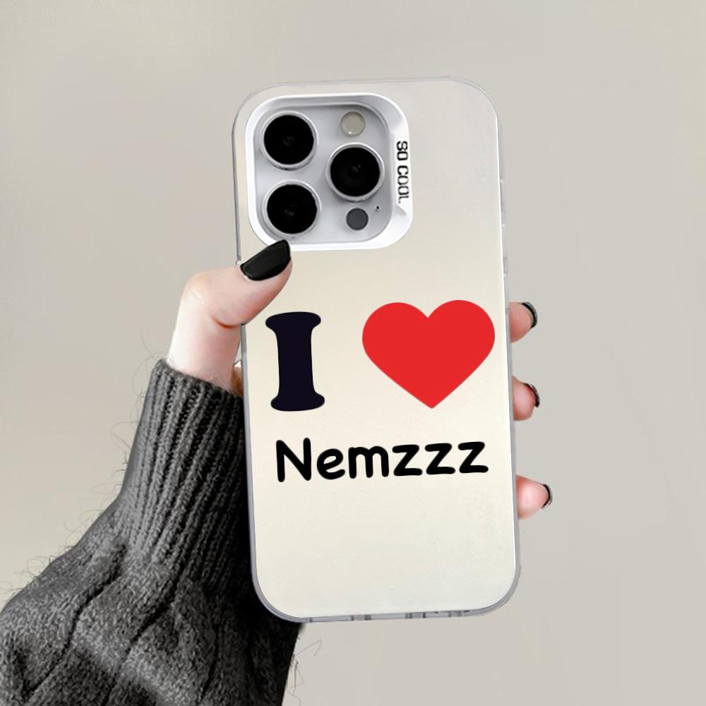 

Rapper Nemzzz 2MS DND Phone Case For iPhone 16,15,14,13,12,11,Pro,Max,Plus,Mini,XS,SE Anti Fall Gray Silver Matte Hard Bumper iPhone16pro