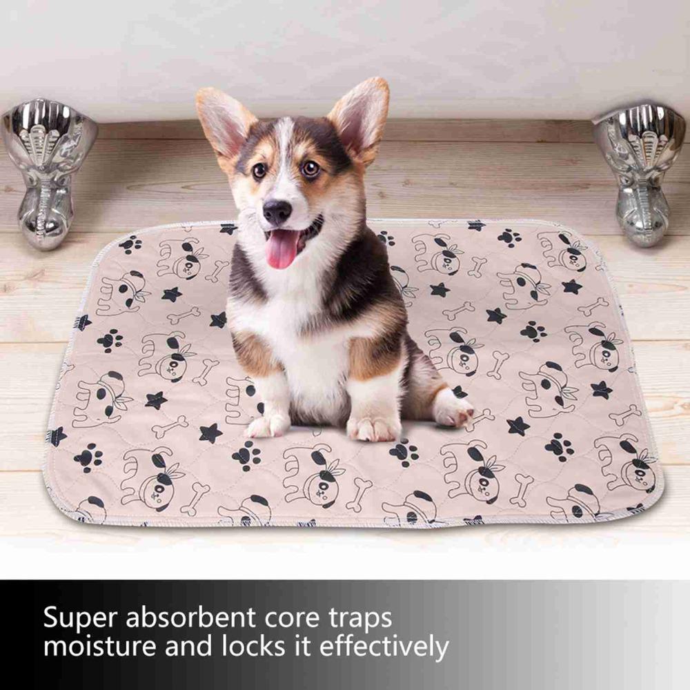 Polyester Fabric Washable Dog Urine Pad Leak Resistant Leak Proof Pet Mat  House Training
