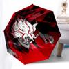 1pc Tokyo Ghoul Umbrella Automatic Opening Closing, Portable 3-Fold Design, 8-Bone Iron Frame, Outdoor Umbrella, Ideal Gift for Fans, Travelers, Daily