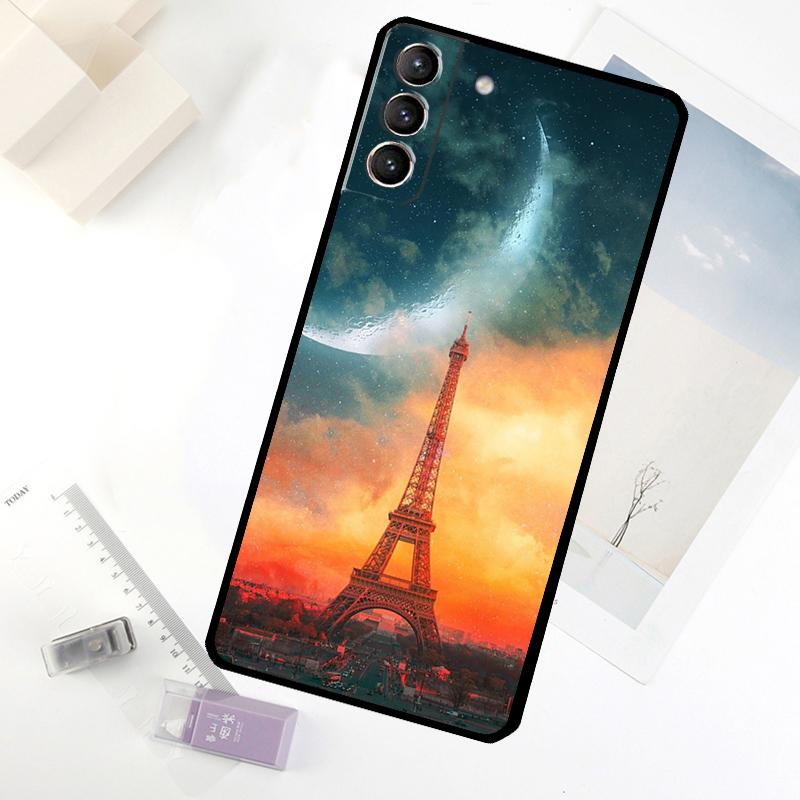Paris Eiffel Tower France Phone Case For Samsung Galaxy S25 S26 Ultra S20 S21 S22 S23 S24 Ultra S10 Plus S25 FE Cover