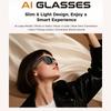 M02 Ultra Smart Glasses: 8MP Camera, Reverse Charging Case, WiFi Object Recognition, ChatGPT Real-time Translation, AI Voice Assistant