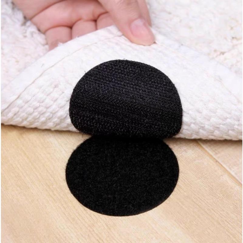 Sofa Stickers with Adhesive Backing Velcro, Bed Sheets, Carpets, Tablecloths, Anti-slip Round Velcro Self-adhesive Fixers