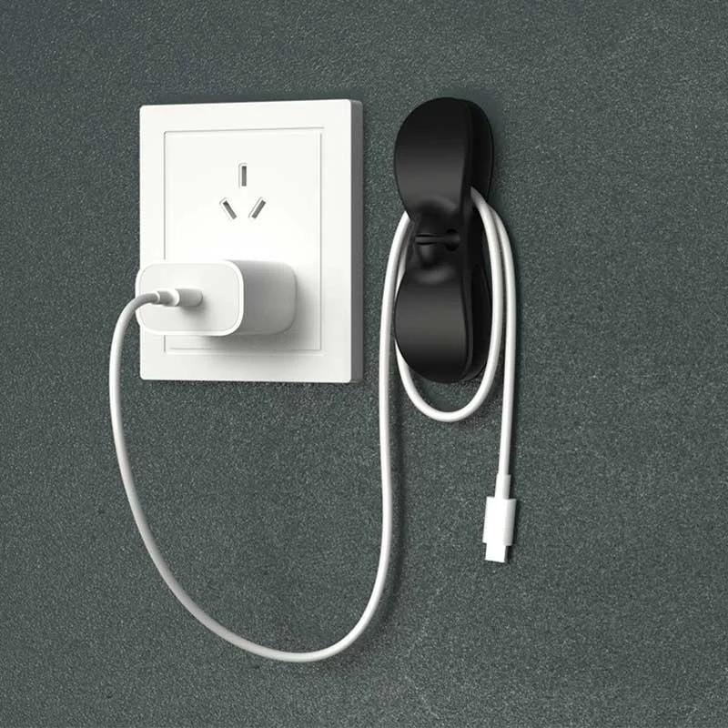 3/1Pcs Silicone Cord Winder Holder Clip Kitchen Organizer Cord Wrapper Coffee Maker Air Fryer Cable Winder Hooks Wire Fixer Tool