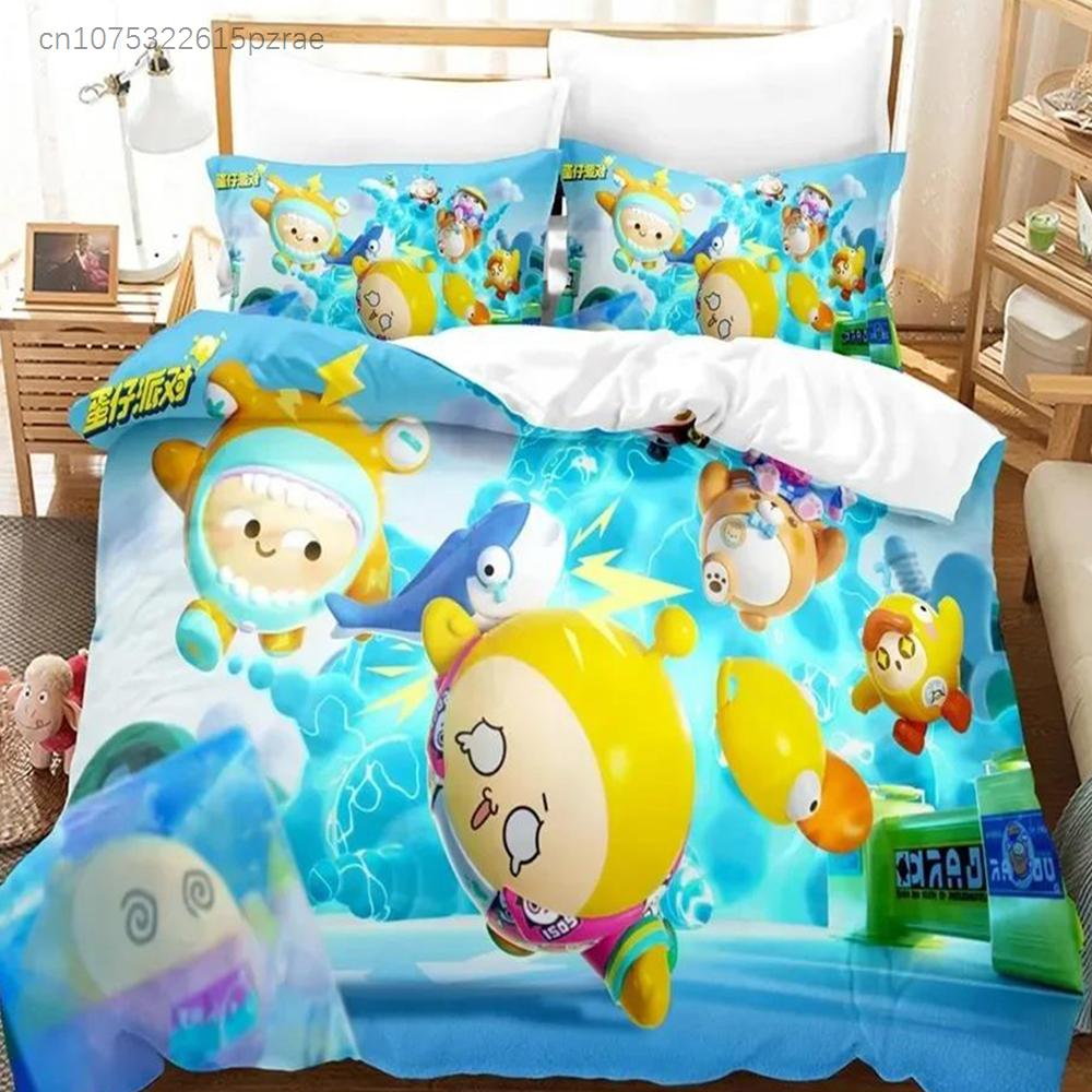 Eggy Party 3D Bedding Set Duvet Cover Pillowcases Single Twin Full Queen King Size Home Decor Quilt Pillowcase Boys Gift