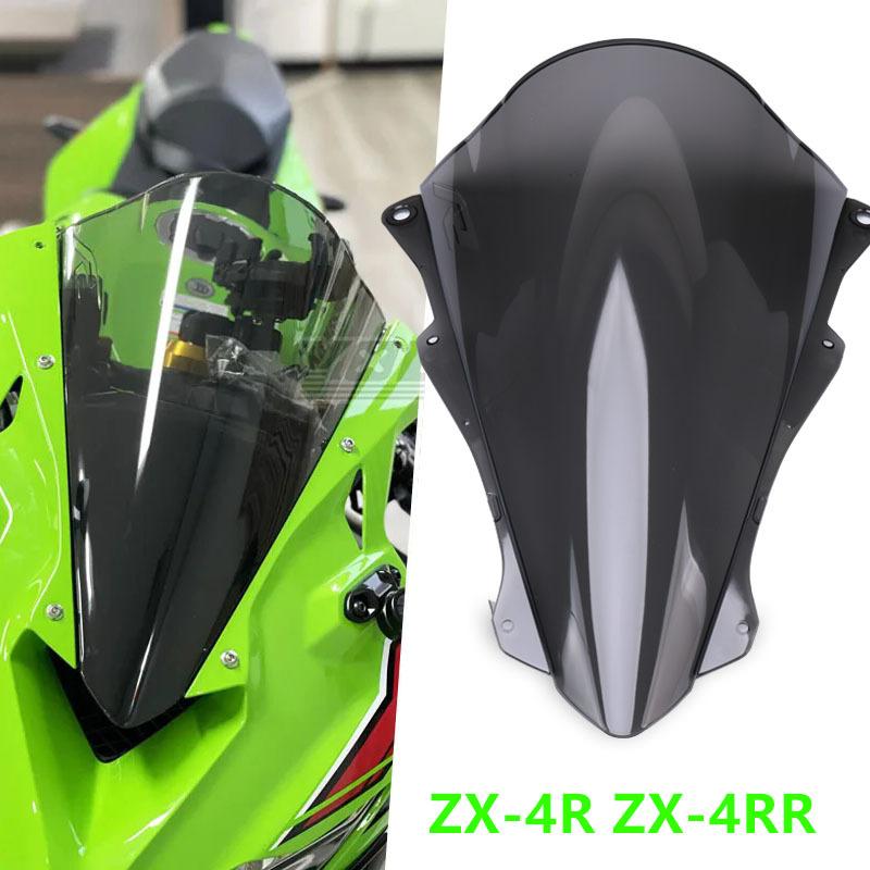 Motorcycle Front Windshield Windscreen Baffle Wind Deflectors Fit For ZX-4R ZX-4RR ZX4R ZX4RR ZX 4R 4RR 2023 2024