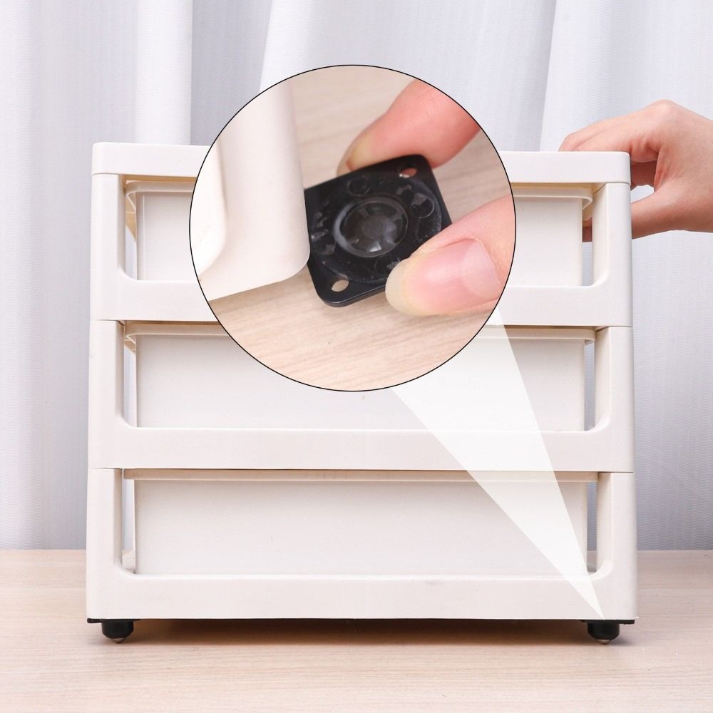 4Pcs/Set 360° Rotation Self-adhesive Universal Caster Steel Ball Moving Accessories Bedside Table