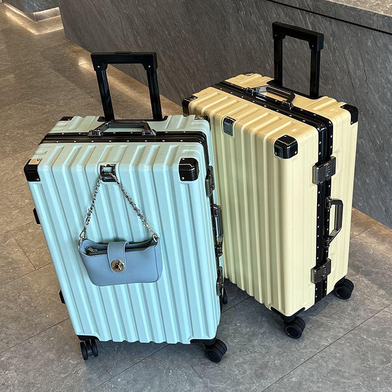 Large Capacity Silent Trolley Case with Combination Lock - Explosion-Proof Carry-On for College Students and Travel