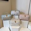 Chinese Style Portable Cosmetic Bag Women's Outdoor Travel Skincare Bags Gifts Butterfly Embroidery Makeup Bag Storage Organizer