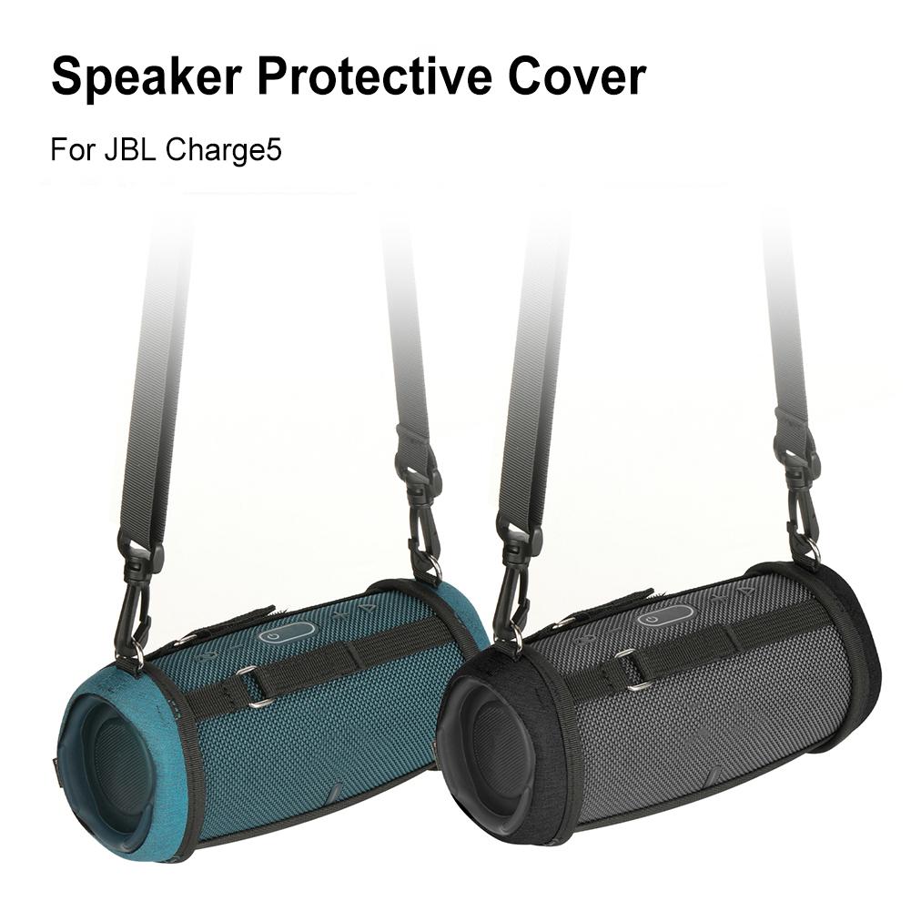 For JBL Charge 5 Bluetooth-Compatible Speaker Silicone Cover Sleeve Silicone Cover Case Protective Skin Holder Carrying Pouch