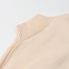 Korean Style Solid Color Casual Stand Collar Loose Knit Cardigan
