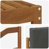 Outdoor Sofa Set with Cushions 6 pcs Natural and Anthracite