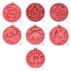 Pink Shiny Glossy Christmas Keychain Silicone Mold for Christmas Love Gift Craft