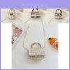 Adorable Bear Pearl Handbag Trendy Korean Style Kids Shoulder Bag For Girls And Boys