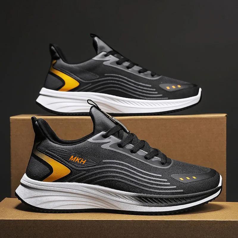 Men's shoes summer new breathable versatile casual sports shoes soft-soled student running shoes Korean version of dad shoes