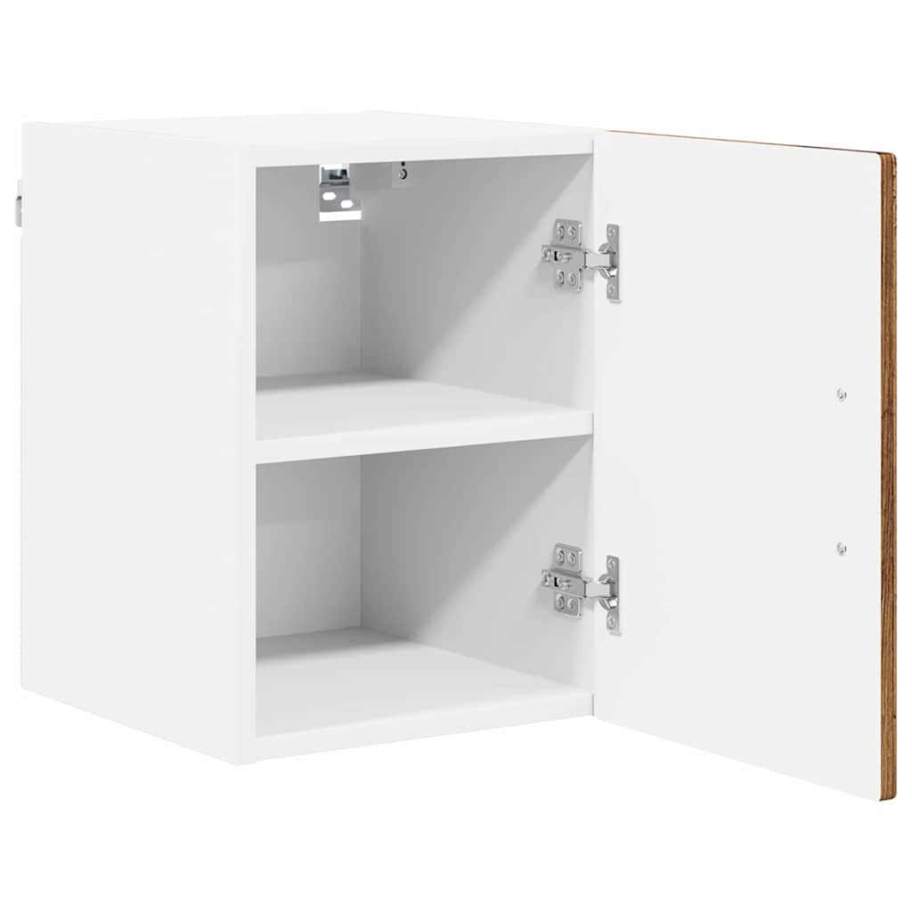 Wall Mounted Cabinet PORTO 2 Pcs Reclaimed Wood Look 30 X 31 X 40 Cm Engineered Wood